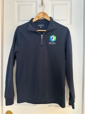Brooks Brothers Quarter Zip Pullover Navy XS Digital Skills Accelerator